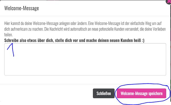 wiadomość powitalna